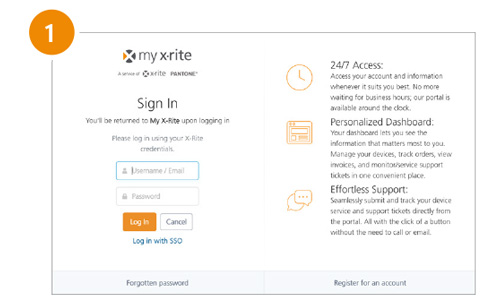 my xrite online step