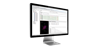A large desktop computer showing X-Rite color analysis software color iqc.